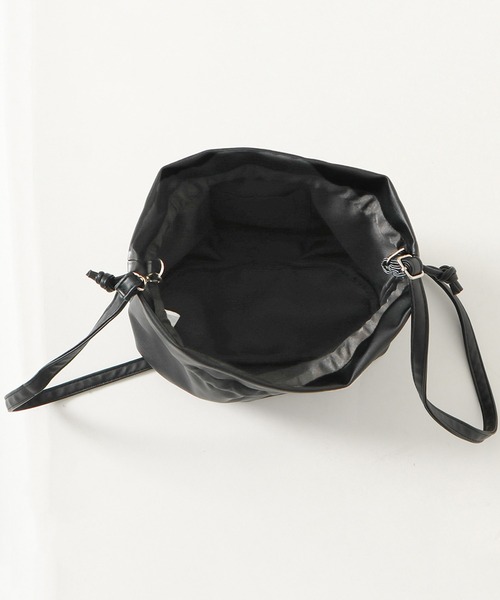 GORGE(ゴージ)の「ミニ巾着ショルダーBAG(ショルダーバッグ・レディース・ブラック/モカ・F)」の7枚目の写真