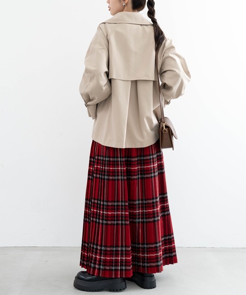 ANNA LUNA(アンナルナ)の「【ANNA LUNA】 ジャケット感覚で羽織るショートトレンチコート(トレンチコート・レディース・ベージュ/カーキ・LARGE/MEDIUM)」の7枚目の写真