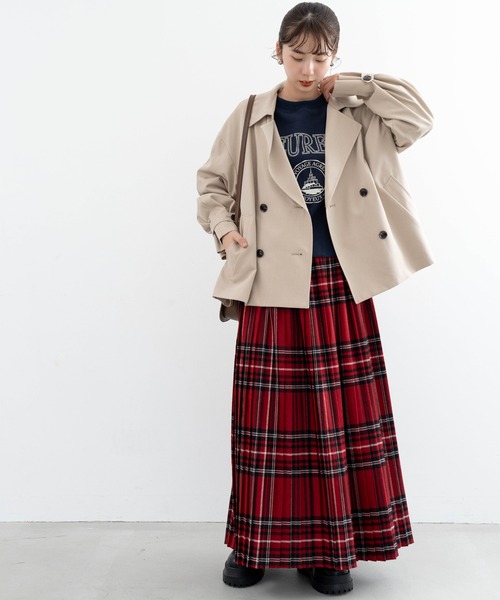 ANNA LUNA(アンナルナ)の「【ANNA LUNA】 ジャケット感覚で羽織るショートトレンチコート(トレンチコート・レディース・ベージュ/カーキ・LARGE/MEDIUM)」の5枚目の写真