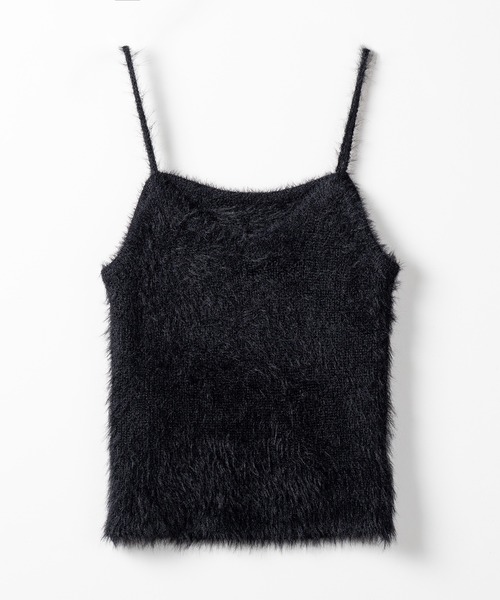 【 ２点セット 】トロミシャギーキャミソール ＋ ショートカーディガン SET ／ toromi shaggy camisole ＋ short cardigan SET（アンサンブル）｜me+em select（ミームセレクト）