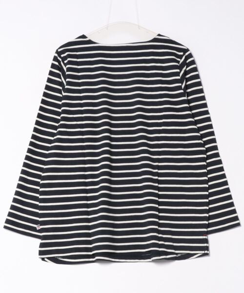 anyfee(エニフィー)の「【anyfee】ボーダートップス《大きいサイズ/プラスサイズ》(Tシャツ/カットソー・レディース・ダークブラウン/グリーン/ホワイト/ネイビー・LL/5L/3L/4L)」の5枚目の写真
