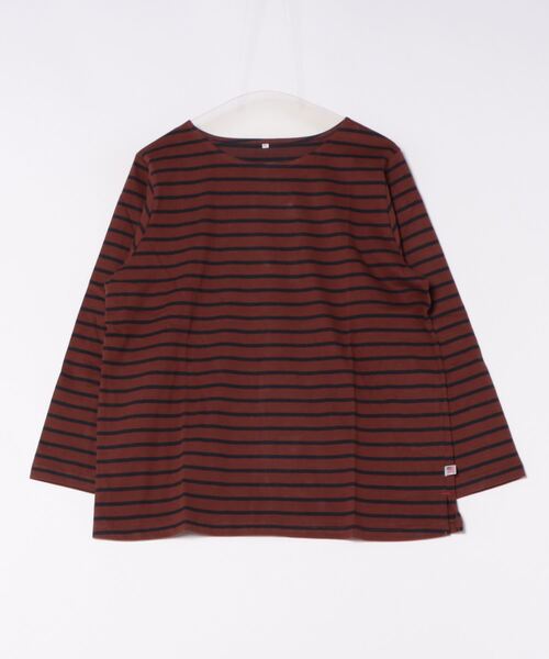 anyfee(エニフィー)の「【anyfee】ボーダートップス《大きいサイズ/プラスサイズ》(Tシャツ/カットソー・レディース・ダークブラウン/グリーン/ホワイト/ネイビー・LL/5L/3L/4L)」の14枚目の写真