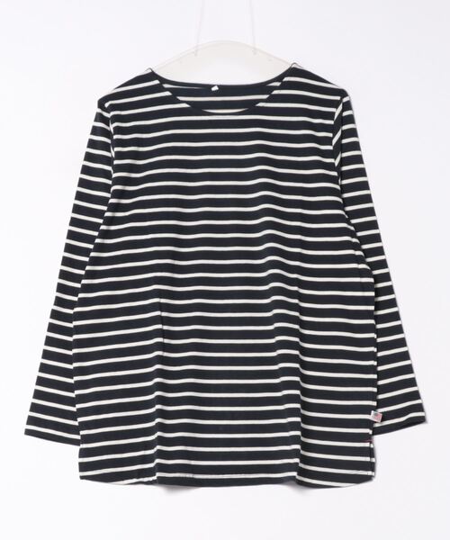 anyfee(エニフィー)の「【anyfee】ボーダートップス《大きいサイズ/プラスサイズ》(Tシャツ/カットソー・レディース・ダークブラウン/グリーン/ホワイト/ネイビー・LL/5L/3L/4L)」の13枚目の写真