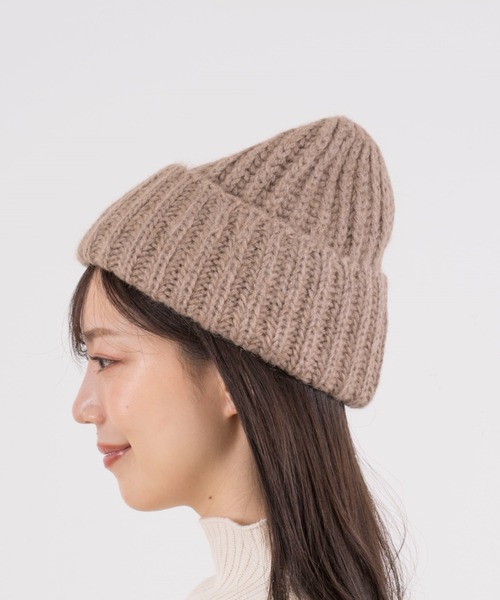 FRATELLI TALLI（フラテリタリ）の「【FRATELLI TALLI/フラッテルタリ】ニットキャップ　ニット帽　MOHAIR KID（ニットキャップ/ビーニー・レディース・ブラック/ライトグレー/ブラウン/バイオレット・FREE）」の3枚目の写真