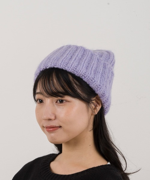 FRATELLI TALLI（フラテリタリ）の「【FRATELLI TALLI/フラッテルタリ】ニットキャップ　ニット帽　MOHAIR KID（ニットキャップ/ビーニー・レディース・ブラック/ライトグレー/ブラウン/バイオレット・FREE）」の19枚目の写真