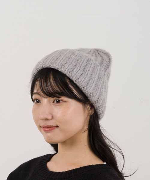 FRATELLI TALLI（フラテリタリ）の「【FRATELLI TALLI/フラッテルタリ】ニットキャップ　ニット帽　MOHAIR KID（ニットキャップ/ビーニー・レディース・ブラック/ライトグレー/ブラウン/バイオレット・FREE）」の11枚目の写真