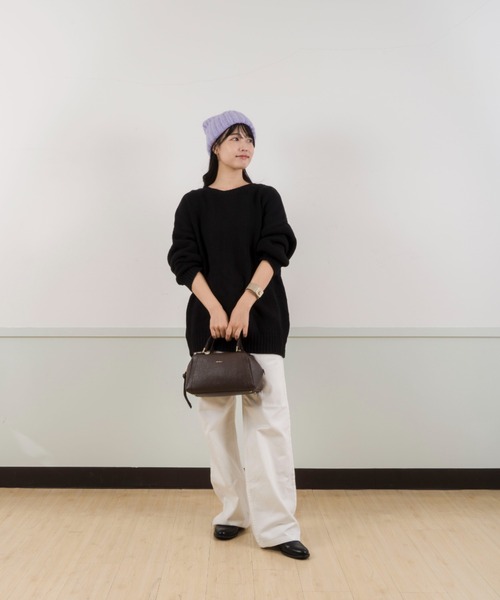 FRATELLI TALLI（フラテリタリ）の「【FRATELLI TALLI/フラッテルタリ】ニットキャップ　ニット帽　MOHAIR KID（ニットキャップ/ビーニー・レディース・ブラック/ライトグレー/ブラウン/バイオレット・FREE）」の22枚目の写真