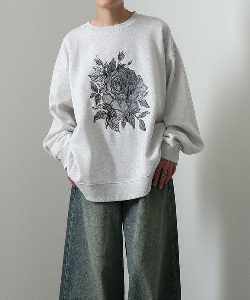 STONE  ロコ刺繍スウェットシャツ 【関税込】 入手困難】ストーンアイランド☆スリーブ刺繍ロゴ スウェット