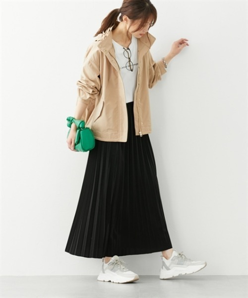 nissen（ニッセン）の「【販売終了】艶アコーディオンプリーツスカート（スカート・レディース・ベージュ/ピンク/ブラック/ブルーグリーン/グレー・S/M/L/LL）」の14枚目の写真