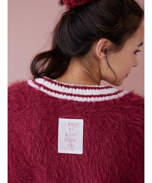 gelato pique Holiday カーディガン (RED) Amazon | [ジェラート ピケ] HOLIDAY フェザーカーディガン