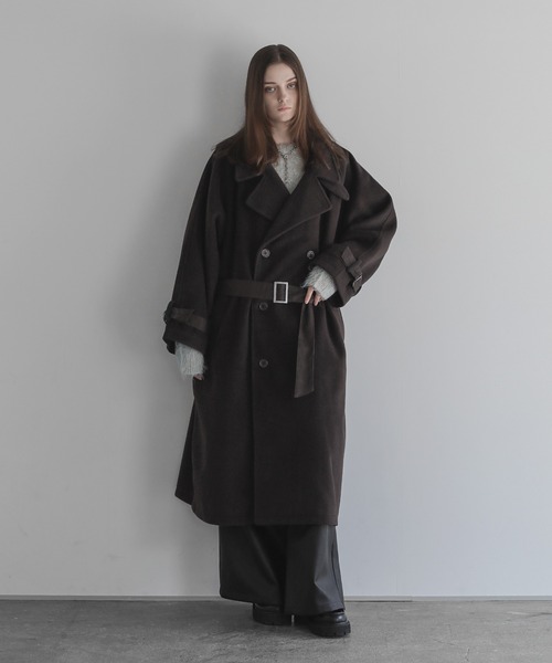 SOCCE（ソーシー）の「ウールミックスオーバーサイズ2wayハイネック