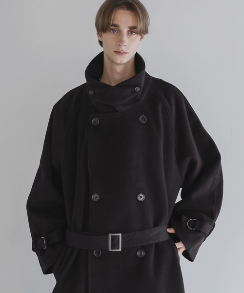 新品未使用　アンリラクシング　オーバーサイズ　コート　ネイビー　Ｍ　 ロング丈 marvelous by Pierrot コート アウター ショート丈 オーバー