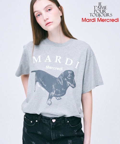Mardi Mercredi(マルディメクルディ)の「TSHIRT DDANJI / Tシャツ ダンジ(Tシャツ/カットソー・レディース・ホワイト/ヘザーグレー/アイボリー/グレー/オートミール・FREE)」の18枚目の写真