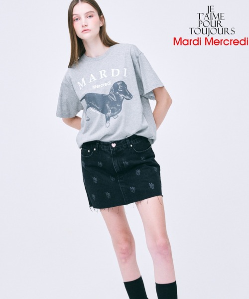 Mardi Mercredi(マルディメクルディ)の「TSHIRT DDANJI / Tシャツ ダンジ(Tシャツ/カットソー・レディース・ホワイト/ヘザーグレー/アイボリー/グレー/オートミール・FREE)」の16枚目の写真