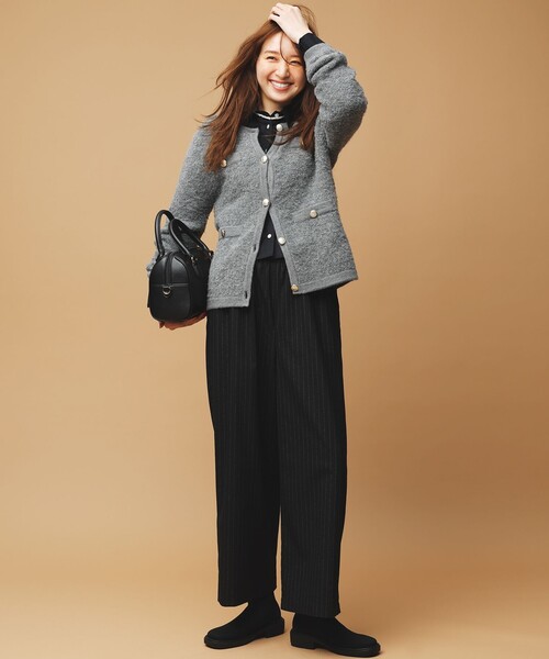 ANY SIS(エニィスィス)の「【洗える】ラメキライージードロスト パンツ(その他パンツ・レディース・ブラック系6/ベージュ系6/グレー系1/ブラック系1・1/2/3)」の2枚目の写真