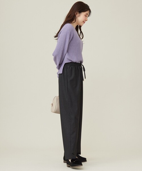 ANY SIS(エニィスィス)の「【洗える】ラメキライージードロスト パンツ(その他パンツ・レディース・ブラック系6/ベージュ系6/グレー系1/ブラック系1・1/2/3)」の5枚目の写真
