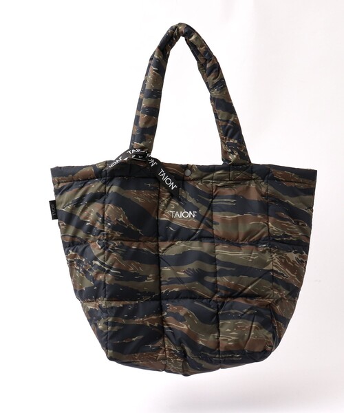 TAION（タイオン）の「【TAION/タイオン】BASIC LUNCH DOWN TOTE BAG M（トートバッグ・メンズ・チャコールグレー/ブルー系その他6/ブラウン系その他/ブラック/ダークネイビー/キャメル・FREE）」の3枚目の写真