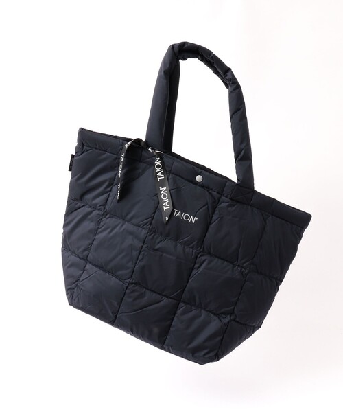TAION（タイオン）の「【TAION/タイオン】BASIC LUNCH DOWN TOTE BAG M（トートバッグ・メンズ・チャコールグレー/ブルー系その他6/ブラウン系その他/ブラック/ダークネイビー/キャメル・FREE）」の4枚目の写真