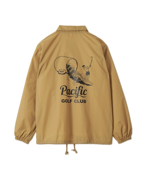 Pacific GOLF CLUB(パシフィックゴルフクラブ)の「FORE ON THE WAVES COACH JACKET(ブルゾン・メンズ・ブラック/グレー/グリーン/ベージュ・M/L/XL/S)」の7枚目の写真