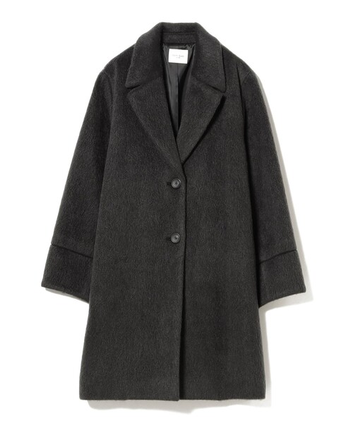 Demi-Luxe BEAMS（デミルクス ビームス）の「キッドモヘヤ シャギーコート（チェスターコート・レディース・ブラウン系その他4/チャコールグレー・38/36）」の17枚目の写真