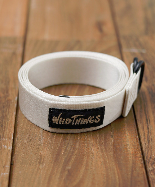 WILD THINGS(ワイルドシングス)の「【WILD THINGS】W-RING BELT(ベルト・メンズ・オリーブ/アイボリー/ブラック/シルバー/ネイビー/ブラウン/ブロンズ・FREE)」の2枚目の写真