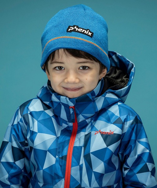 phenix(フェニックス)の「phenix(フェニックス)Double Line Junior Beanie ダブルラインジュニアニットハット/キッズ/子供用 ニットキャップ/スキーウェア/ニット帽/ビーニー(ニットキャップ/ビーニー・キッズ・ブラック/イエロー/ブルー/レッド/ホワイト・FREE)」の1枚目の写真