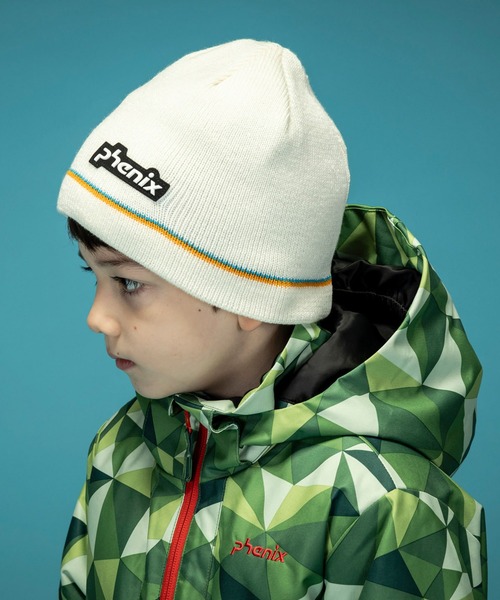 phenix(フェニックス)の「phenix(フェニックス)Double Line Junior Beanie ダブルラインジュニアニットハット/キッズ/子供用 ニットキャップ/スキーウェア/ニット帽/ビーニー(ニットキャップ/ビーニー・キッズ・ブラック/イエロー/ブルー/レッド/ホワイト・FREE)」の6枚目の写真