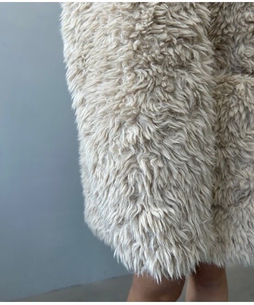 フード付き トグルボタン ファーコート FD24W235【Fano Studios