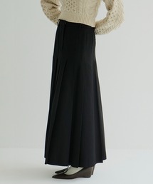 CLANE クラネ　DOT W FACE PLEATS SK ドット スカート 6月発売のドットアイテム紹介。イエローとブラックの大人っぽい