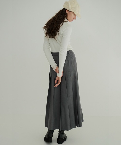 スカート CLANE WIDE PLEATS LONG SKIRT セール】WIDE PLEATS LONG SKIRT（スカート）｜CLANE（クラネ