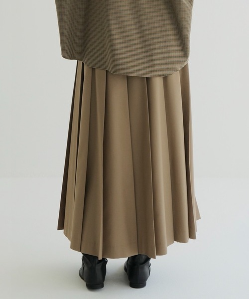 スカート CLANE LONG WIDE PLEATS SKIRT WIDE PLEATS LONG SKIRT（スカート）｜CLANE（クラネ）の