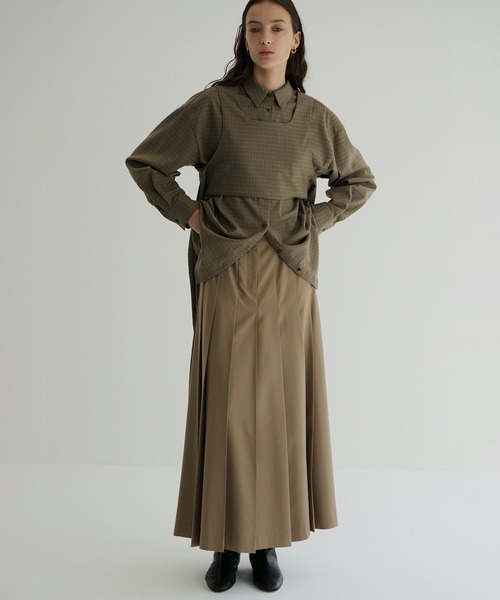 セール】WIDE PLEATS LONG SKIRT（スカート）｜CLANE（クラネ