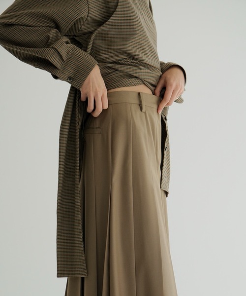 セール】WIDE PLEATS LONG SKIRT（スカート）｜CLANE（クラネ