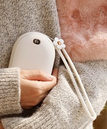 Cinderella | 充電式カイロ カイロ 充電式 充電カイロ 電気カイロ 繰り返し エコ モバイルバッテリー コンパクト かわいい おしゃれ 花 冬 防寒 防災(生活家電)