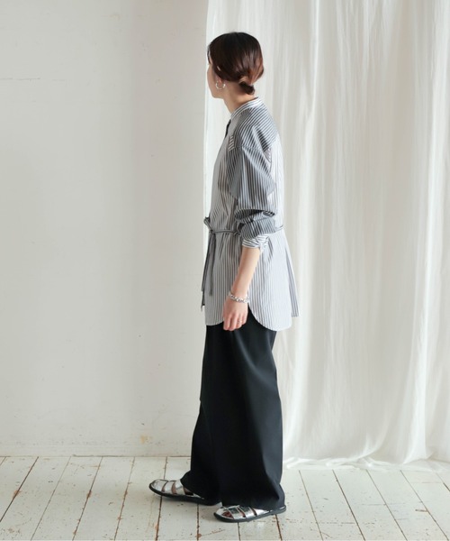 ポリレーヨン麻 センタープレスパンツ | NOMBRE IMPAIR