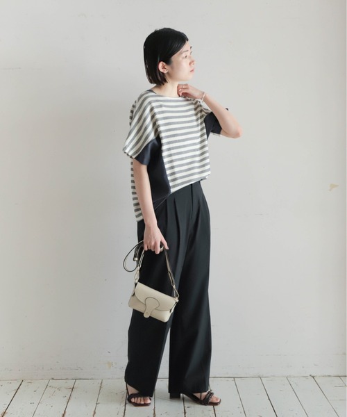 ポリレーヨン麻 センタープレスパンツ | NOMBRE IMPAIR