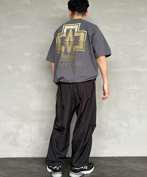 tシャツ 「PENDLETON/ペンドルトン」 別注 ドローコード付き ネイティブ柄バックプリントTシャツ レディース メンズ PENDLETON tシャツ 「PENDLETON/ペンドルトン」 別注 ドロー