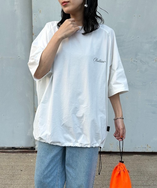 PENDLETON（ペンドルトン）の「[PENDLETON/ペンドルトン] 別注 ドローコード付き ネイティブ柄バックプリントTシャツ（Tシャツ/カットソー・レディース・ホワイト/チャコール/ブラック・XL/L/M/S）」の11枚目の写真