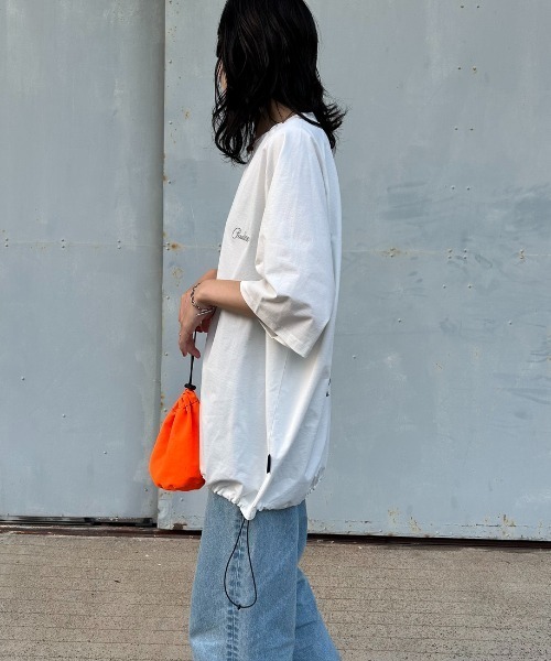 PENDLETON（ペンドルトン）の「[PENDLETON/ペンドルトン] 別注 ドローコード付き ネイティブ柄バックプリントTシャツ（Tシャツ/カットソー・レディース・ホワイト/チャコール/ブラック・XL/L/M/S）」の12枚目の写真