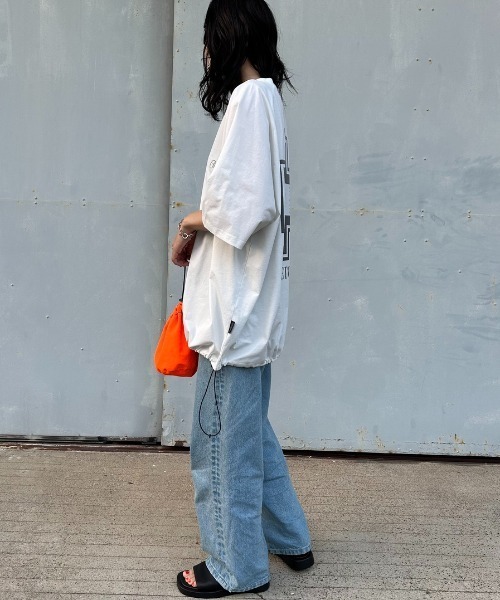 PENDLETON（ペンドルトン）の「[PENDLETON/ペンドルトン] 別注 ドローコード付き ネイティブ柄バックプリントTシャツ（Tシャツ/カットソー・レディース・ホワイト/チャコール/ブラック・XL/L/M/S）」の16枚目の写真