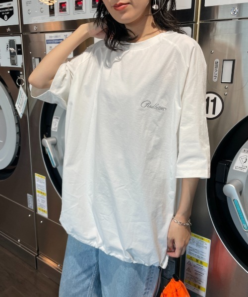 PENDLETON（ペンドルトン）の「[PENDLETON/ペンドルトン] 別注 ドローコード付き ネイティブ柄バックプリントTシャツ（Tシャツ/カットソー・レディース・ホワイト/チャコール/ブラック・XL/L/M/S）」の10枚目の写真