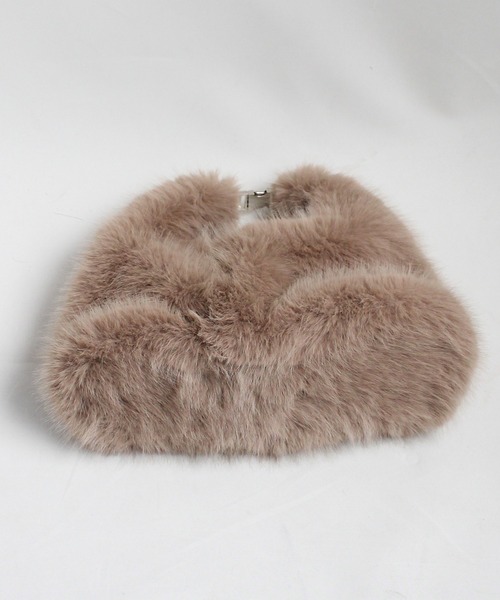 ground green store（グラウンドグリーンストア）の「ground green store / エコファー2WAYバッグ（ショルダーバッグ・レディース・アイボリー/ベージュ・FREE）」の13枚目の写真