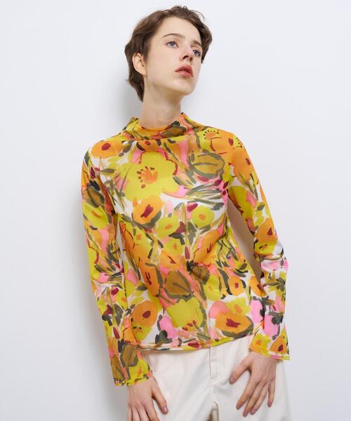 LANVIN en Bleu(ランバンオンブルー)の「C'est le Printempsフレアスリーブカットソー(Tシャツ/カットソー・レディース・イエロー・38)」の1枚目の写真