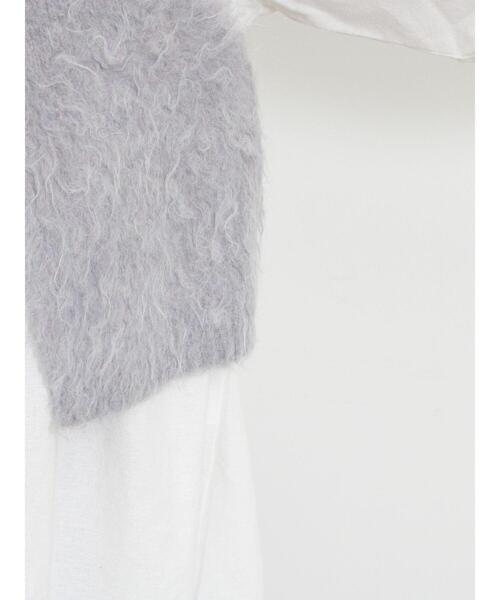 Samansa Mos2（サマンサ モスモス）の「前後2WAY起毛ニットビスチェ（ベスト・レディース・チャコールグレー/サックスブルー/ベージュ・F）」の21枚目の写真