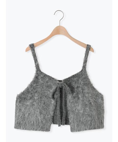 Samansa Mos2（サマンサ モスモス）の「前後2WAY起毛ニットビスチェ（ベスト・レディース・チャコールグレー/サックスブルー/ベージュ・F）」の11枚目の写真