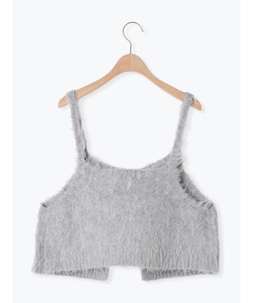 Samansa Mos2（サマンサ モスモス）の「前後2WAY起毛ニットビスチェ（ベスト・レディース・チャコールグレー/サックスブルー/ベージュ・F）」の14枚目の写真