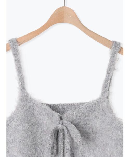 Samansa Mos2（サマンサ モスモス）の「前後2WAY起毛ニットビスチェ（ベスト・レディース・チャコールグレー/サックスブルー/ベージュ・F）」の15枚目の写真