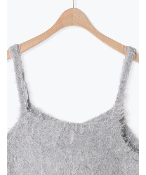 Samansa Mos2（サマンサ モスモス）の「前後2WAY起毛ニットビスチェ（ベスト・レディース・チャコールグレー/サックスブルー/ベージュ・F）」の7枚目の写真