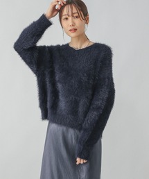 GLOBAL WORK | シャギークルーネックプルオーバー/250262(ニット/セーター)