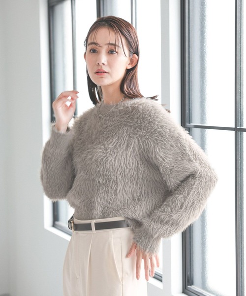 GLOBAL WORK（グローバルワーク）の「シャギークルーネックプル